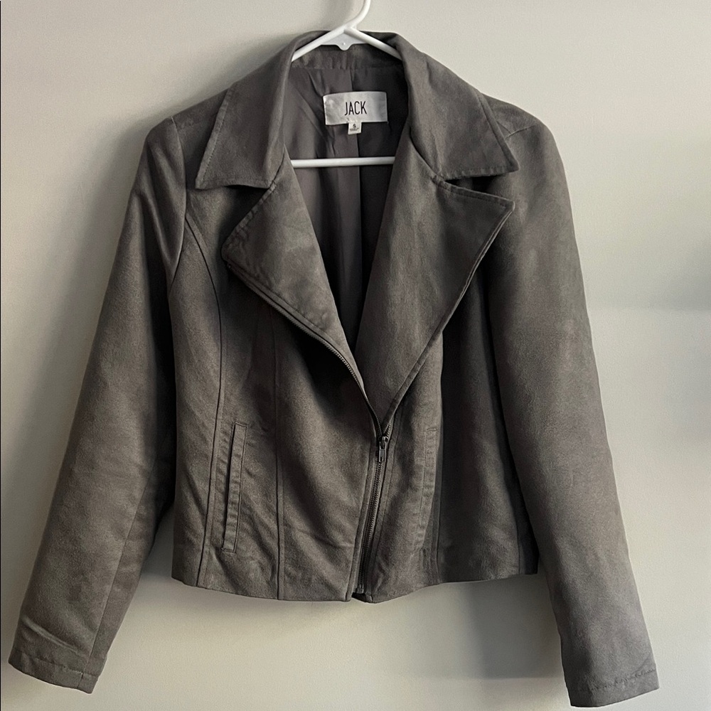 Jack by BB Dakota Women's Suede Jacket in Gray